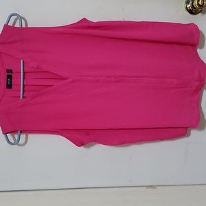 Womens Sleeve Less Button Down Blouse